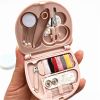 1pc Mini Portable Small Sewing Box - Emergency Travel, Household Sewing Kit with Thread, Scissors, Needles, Pins