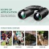 500x25 / 300X25 Professional Folding Small Compact Lightweight Binoculars; Long Range Zoom Telescope With Storage Bag