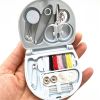 1pc Mini Portable Small Sewing Box - Emergency Travel, Household Sewing Kit with Thread, Scissors, Needles, Pins
