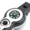 (1 piece) 7-in-1 Safety Whistle; Magnifier; Flashlight & Compass For Emergency Survival Hiking