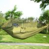 600lbs Load - 2 Persons Hammock with Mosquito Net for Outdoor Hiking, Camping / Portable Nylon Swing Hanging Hammock Bed