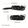 16-in-1 Multifunctional Pocket Knife Set with Keychain Holder, Scissors, Bottle Opener, Saw, and Camping Combination Tool - Essential Outdoor Gear