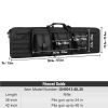 Portable Handle & Shoulder Strap Tactical Range Bag for 2 Rifles and 2 Pistols