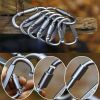 Aluminum D-Ring Locking Carabiner Light but Strong NOT for Climbing (Pack of 10)