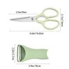 2pcs (2-in-1) Kitchen Scissors & Vegetables Peeler; Stainless Steel Multifunctional Food Scissors