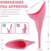 Portable Silicone Urinal For Women; Reusable; Emergency Urinal In Car; Emergency Urinal With Hook And Catheter; With Waterproof Storage Organ