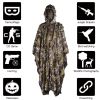 Kylebooker 3D Maple Leafy Hunting Camouflage Poncho Ghillie Suit, Sniper Clothing, Camo Cape / Cloak