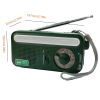 Emergency Radio Hand Crank Solar; Portable Weather Radio With AM/FM/WB/NOAA; Bright Flashlight; SOS Alarm; Reading Lamp; 2000mAh Cell Phone Charger