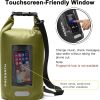 Waterproof Dry Bag 10L/20L/30L; Fishing Bag With Clear Phone Case; Roll Top Lightweight Floating Backpack Dry Sack; Keeps Gear Dry For Water Activity
