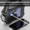 Portable Camping or Home Flashlight / Lantern, Multi-Modes, Solar Powered, USB Rechargeable, Emergency Light