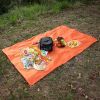 Multi-Usage Lightweight Hooded Rain Poncho, Picnic Mat, Blanket, Sun Shelter