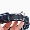 Adjustable Waterproof Dog Safety Collar w/ LED Lighting, USB or Solar Rechargeable Flashing & Reflecting Light For Night Walking