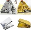Windproof Emergency Blanket; Outdoor Survival First Aid; Military Rescue Kit; Waterproof Foil Thermal Blanket For Camping Hiking
