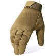 Tactical Military Army Glove - Cycling Glove - Sports, Climbing, Paintball, Shooting, Hunting, Riding (Color: A9 Brown, size: S)
