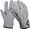 Outdoor Leather Work Gloves Cowhide or Pigskin for camping, fire pits, BBQ'ing, heat insulating but breathable labor protection gloves