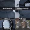 Men's Outdoor Wide Brim Fishing Hat - Foldable Sun Protection Cap with Removable Neck Flap - Mesh Sun Hat