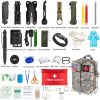 Outdoor SOS Emergency Survival Kit Multifunctional Survival Tool Tactical Civil Air Defense Combat Readiness Emergency Kit