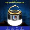 LED Solar Camping Light USB Rechargeable Bulb Outdoor Tent Lamp Portable Lantern Night Emergency Bulb Flashlight BBQ Hiking Tool