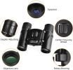 500x25 / 300X25 Professional Folding Small Compact Lightweight Binoculars; Long Range Zoom Telescope With Storage Bag