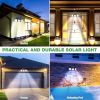 230 LED Ultra Bright Solar Wall Lights; Waterproof Rotatable Motion Sensor Light For Outdoor Porch Yard Wall