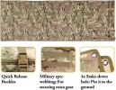 Outdoor Sports Hunting Fishing Camping Molle Assault Combat Roll-Up Shooting Mat Tactical Padded Shooters Mat