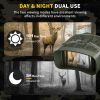4K Night Vision Binoculars For Adults; Camouflage 3'' Large Screen Binoculars, Can Save Photo & Video With Rechargeable Lithium Battery