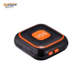 V28 Mini Smart Kids GPS Tracker with Two Way Audio Communication Talking Clock, SOS, Geo-Fence Historical Route Playback, Fall Alarm (colour: orange)