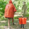 2pcs Emergency Blanket Poncho; Ultralight Waterproof Thermal Survival Space Blanket Ponchos For Outdoor Camping Hiking