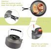 2-3 People Outdoor Teapot / Coffee Set Pot / Combination Camping Folding Pot Cookware Set