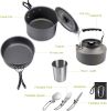 2-3 People Outdoor Teapot / Coffee Set Pot / Combination Camping Folding Pot Cookware Set