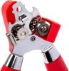 1pc Multifunctional Stainless Steel Can Opener with Rubber and Plastic Handle - Easy to Use and Durable Kitchen Accessory