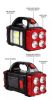 1pc Multifunctional Solar LED+COB Light With Handle; USB Charging Waterproof For Outdoor Camping Safety Emergency At Night