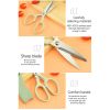2pcs (2-in-1) Kitchen Scissors & Vegetables Peeler; Stainless Steel Multifunctional Food Scissors