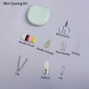 1pc Mini Portable Small Sewing Box - Emergency Travel, Household Sewing Kit with Thread, Scissors, Needles, Pins