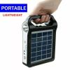 Portable 6V Rechargeable Solar Pane l- Power Storage Generator System - USB Charger With Lamp Lighting