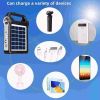 Portable 6V Rechargeable Solar Pane l- Power Storage Generator System - USB Charger With Lamp Lighting