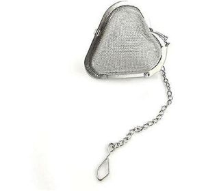 Stainless Steel Cooking Spices Infuser Fine Mesh Loose Tea Herbal Strainer Extended Chain Kitchen Seasoning Balls Outdoor Home Kitchen Accessories (Style: Heart)