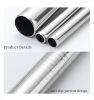 5pcs Set Stainless Steel Straws; Reusable Metal Straws With Silicone Tips; Sturdy Bent & Straight Drink Straws; Food Grade Straw