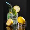 5pcs Set Stainless Steel Straws; Reusable Metal Straws With Silicone Tips; Sturdy Bent & Straight Drink Straws; Food Grade Straw