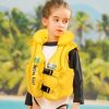 Inflatable Buoyancy Kids Swim/Float Vest w/ Head Protection / Swimming Learning for 1-13 Years Old Kids Boys & Girls