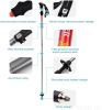 Portable Aluminum Alloy 5-section Foldable Ultralight Trekking Pole for Hiking Travel Lightweight 7075 Pole for Hiking, Walking