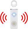 Rechargeable Personal Safety Alarm Portable 130dB Self-defense Siren with Strobe Light LED on a Carabiner