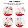 Rechargeable Personal Safety Alarm Portable 130dB Self-defense Siren with Strobe Light LED on a Carabiner