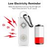 Rechargeable Personal Safety Alarm Portable 130dB Self-defense Siren with Strobe Light LED on a Carabiner