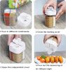 Four-in-one Spice Container; Portable for Camping, Transparent Seasoning Box with 4 separate chambers